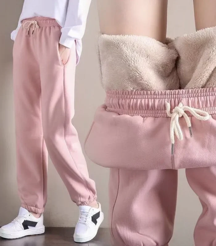 Women Winter Warm Leggings Thick Trousers Warm Fleece Plus Size Long Thicken Pants Fashion Casual Soild Color Leggings