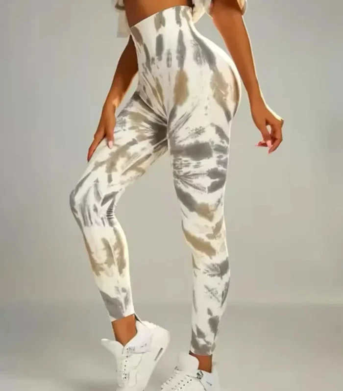 Tie Dye Yoga Pants Gym Leggings Women Seamless High Waist Push Up Sport Tights Scrunch Butt Fitness Workout Leggings