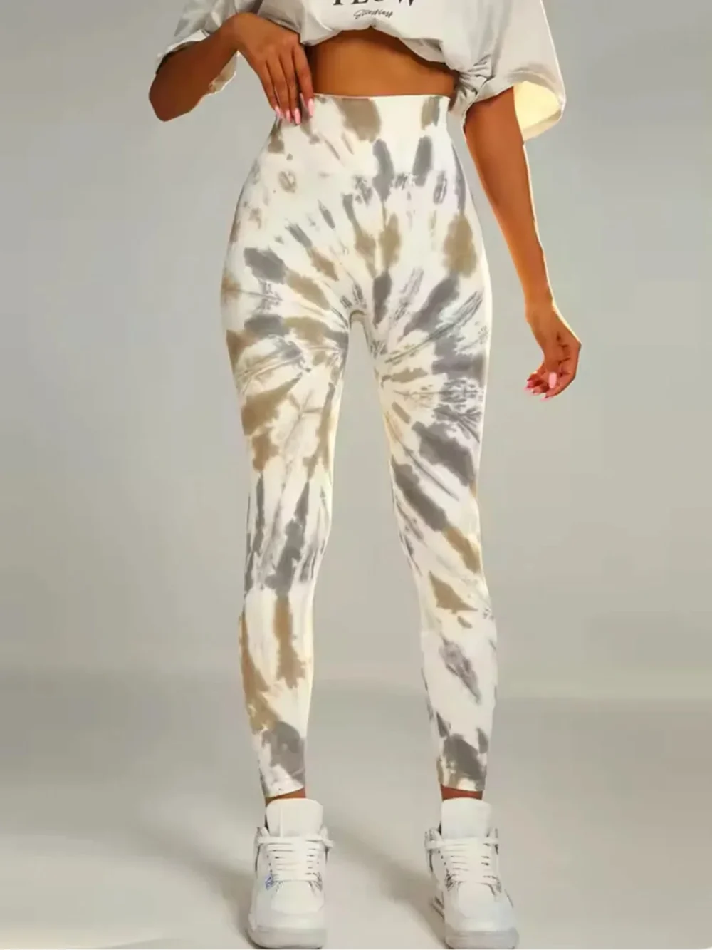Tie Dye Yoga Pants Gym Leggings Women Seamless High Waist Push Up Sport Tights Scrunch Butt Fitness Workout Leggings - Image 2