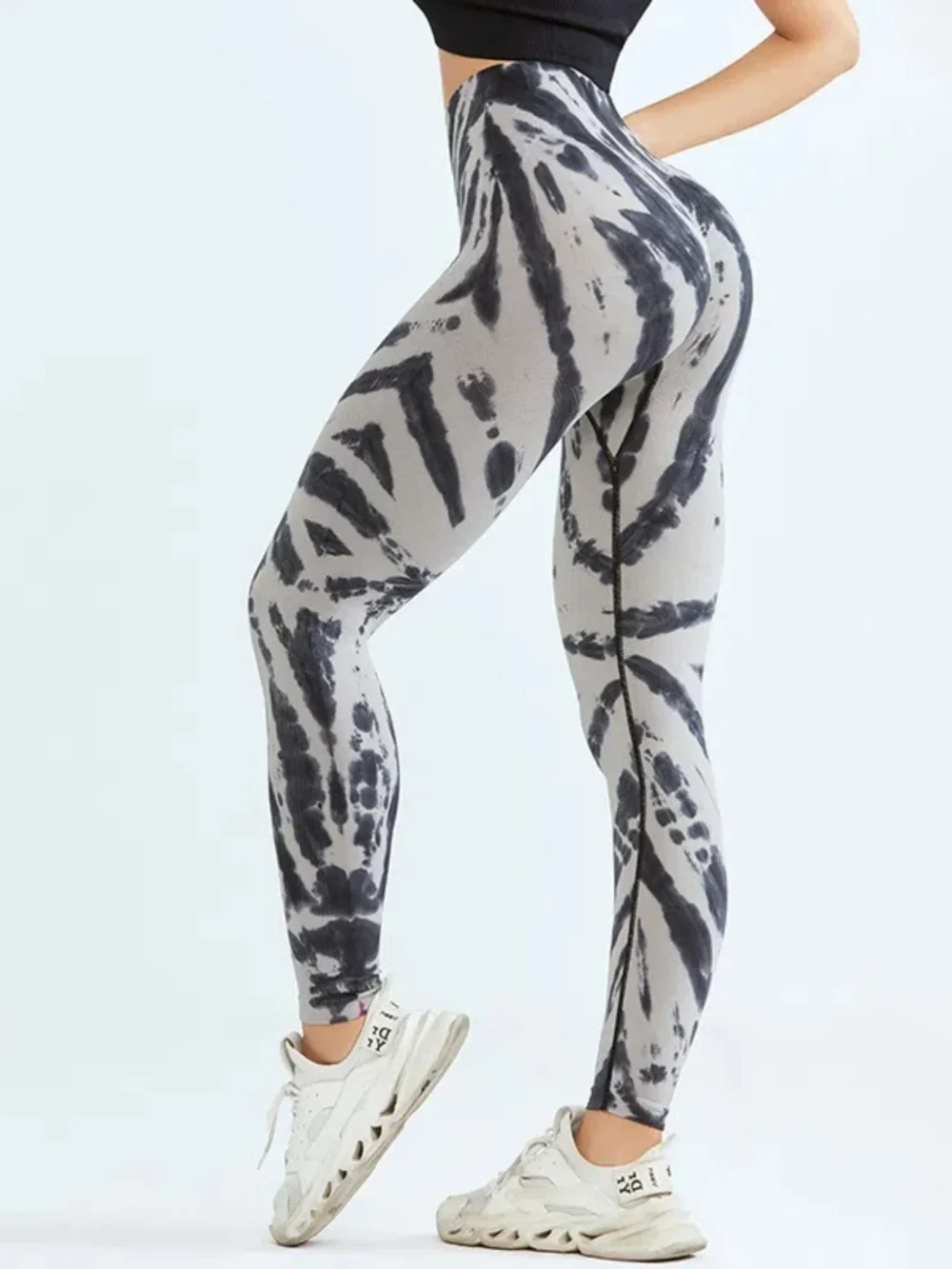 Tie Dye Yoga Pants Gym Leggings Women Seamless High Waist Push Up Sport Tights Scrunch Butt Fitness Workout Leggings - Image 4