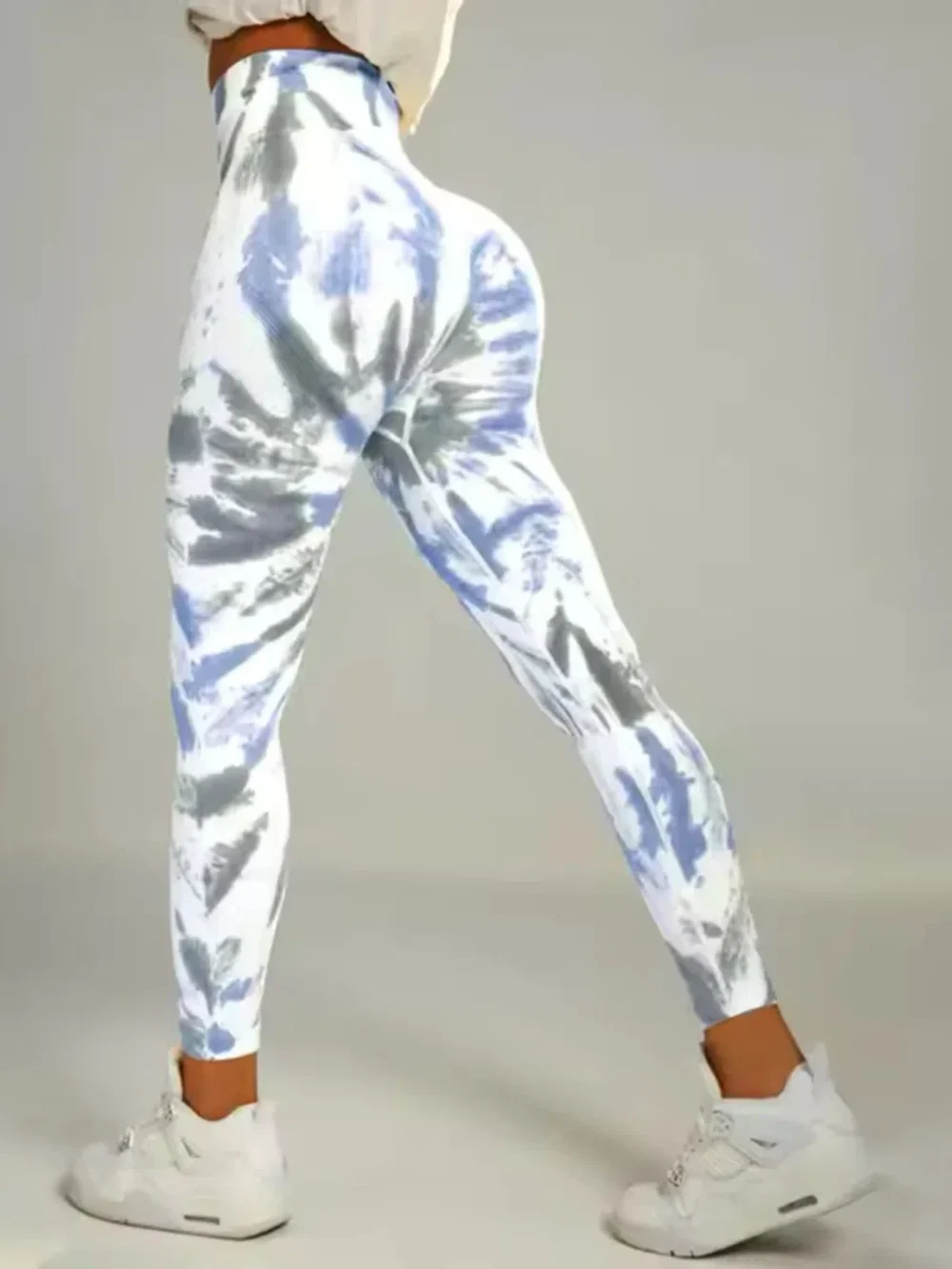 Tie Dye Yoga Pants Gym Leggings Women Seamless High Waist Push Up Sport Tights Scrunch Butt Fitness Workout Leggings - Image 6