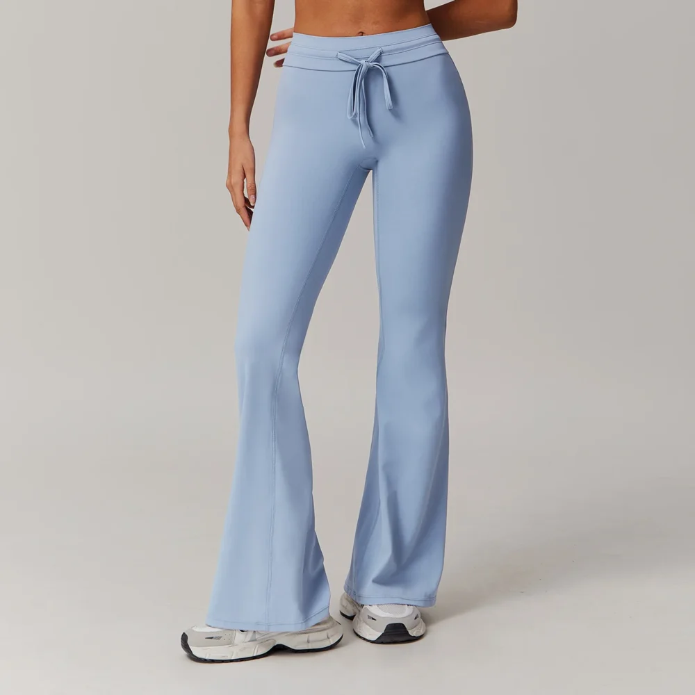 Yoga Pants Sport Leggings Women Bell-bottoms High Waist Wide Leg Pants Push Up Woman Tights Fitness Workout Legging Gym Clothing - Image 2
