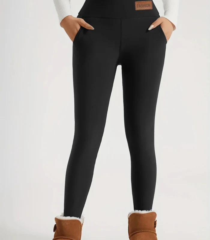 Ultra Warm Women's Fleece Lined Leggings - Plush Thermal Lining, Super Soft & Stretchy For Cold Weather | Cozy Winter Essential