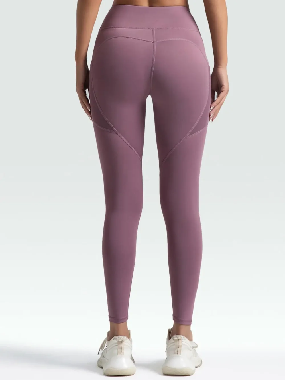 Teen Girls Leggings with Pockets High Waisted Tummy Control Athletic Yoga Pants Workout Running Dance Tights for Slim Women - Image 2