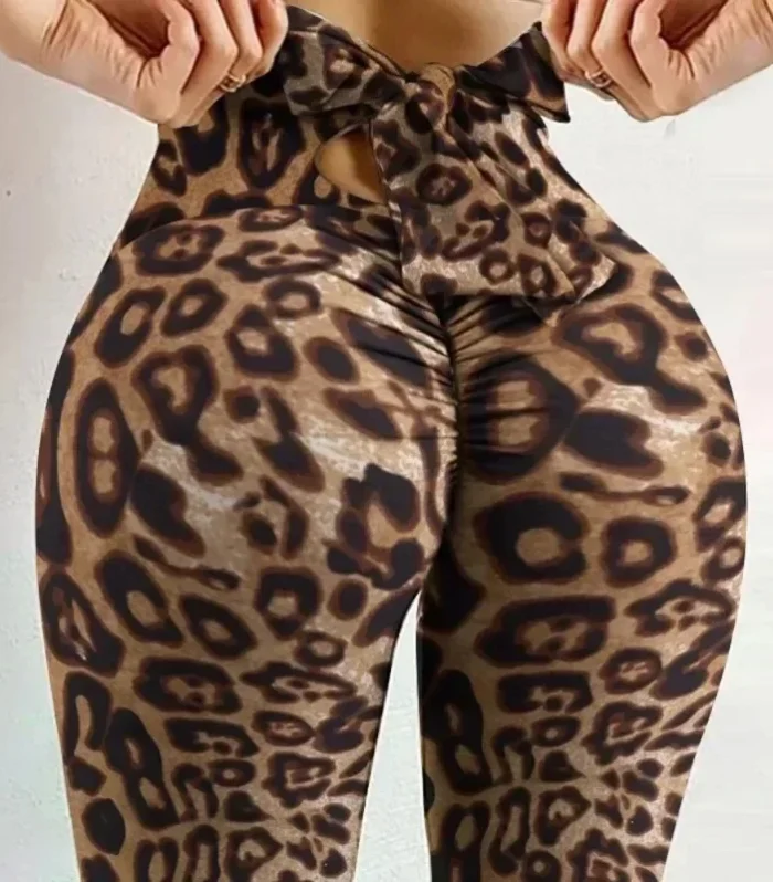 High Waist Sexy Butterfly Printed Leggings Bowknot Yoga Pants Bow Bandage Tights Women Butt Lift Exercise Fitness Yoga Legging