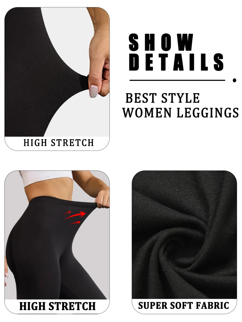 Women's Super Soft Capri Pants High Stretchy Breathable Pants No See Through Workout Running Yoga Athletic Pants Gym Leggings - Image 3