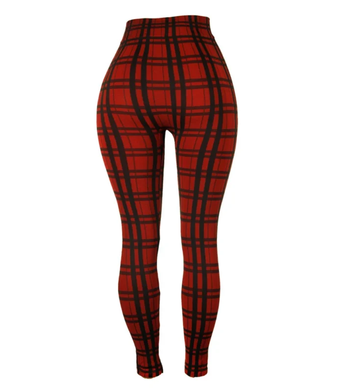 Elastic Women Pants High Waist Leggings Pencil Pants Print Skinny Slacks Stretch Stretchy Tight Bottoms Casual