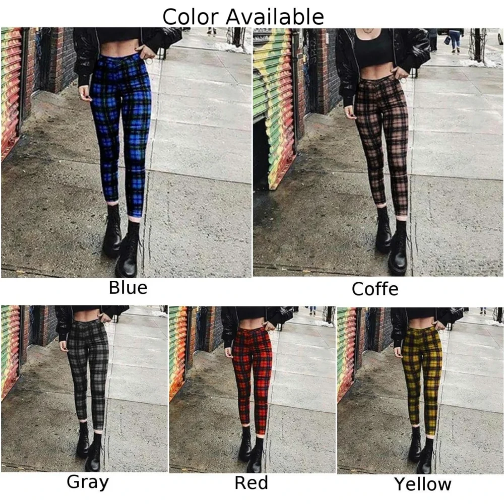 Elastic Women Pants High Waist Leggings Pencil Pants Print Skinny Slacks Stretch Stretchy Tight Bottoms Casual - Image 2