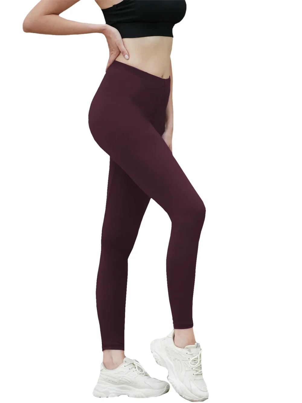 Women's Super Soft Leggings High Elasticity No See Through Workout Yoga Running Athletic Push Up Gym Long Fitness Leggings - Image 2
