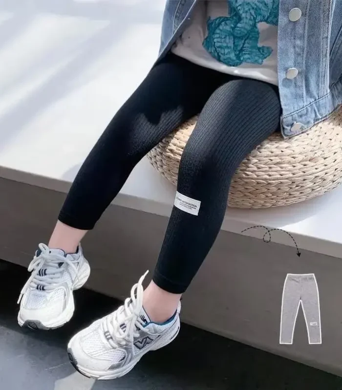 Girls Summer Leggings Kids Long Pants Leggins Trouser Elastic Cotton Candy Color Children Capris Girl Skinny Pants