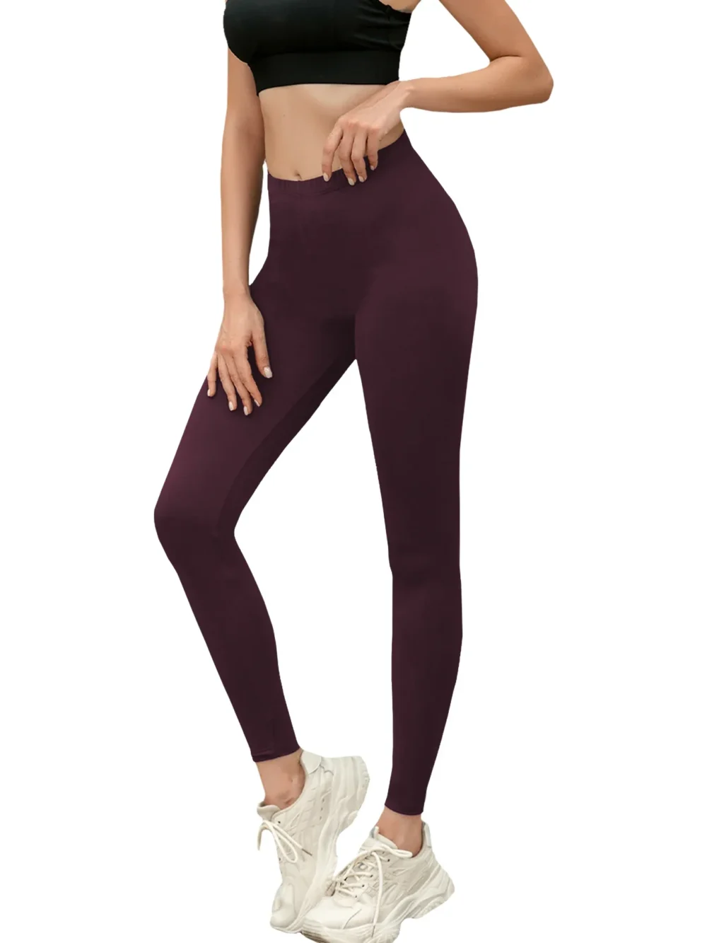 Women's Super Soft Leggings High Elasticity No See Through Workout Yoga Running Athletic Push Up Gym Long Fitness Leggings - Image 3
